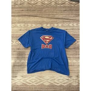 Vintage Superman “Super Dad” T-Shirt Size 2XL Mens Superman Tee Father's Day